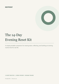 Cover of the Restpoint 14-Day Evening Reset Kit printable PDF